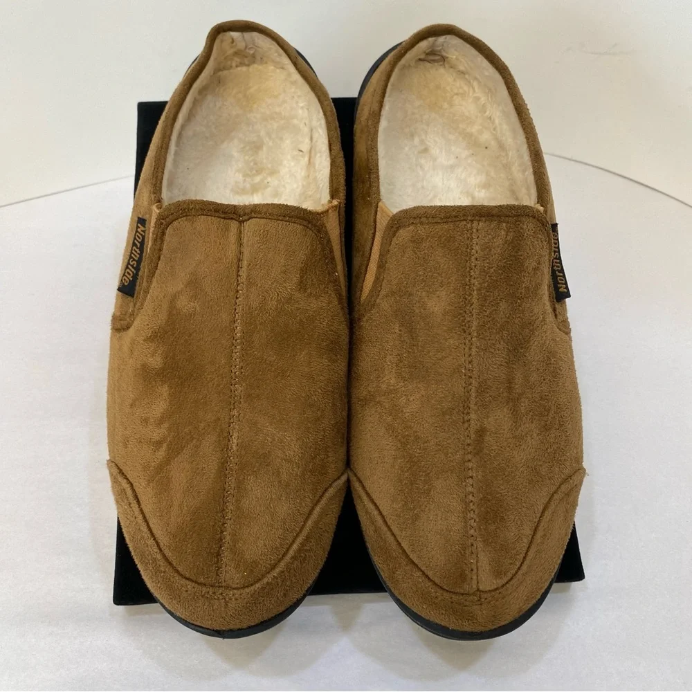 Northside Tan Faux Suede Fur Lined Clog Slippers Men’s Size 8